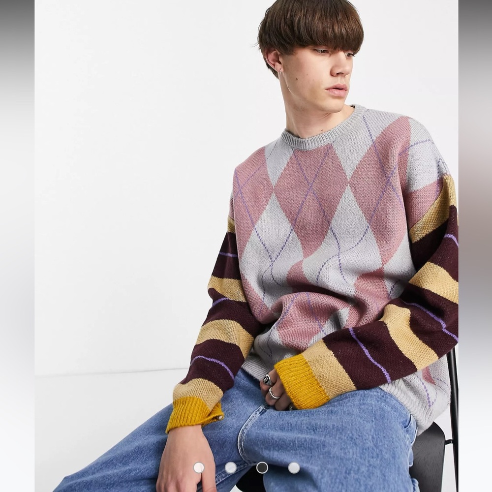 ASOS argyle sweater - Picture 4 of 11